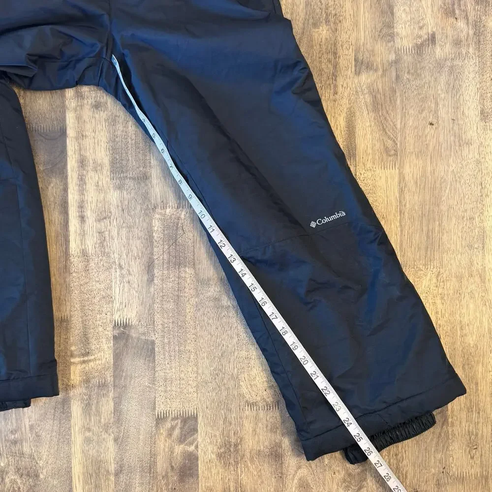 Columbia Snow Bib Overalls Waterproof Insulated Winter Ski Black Kids Size 10/12